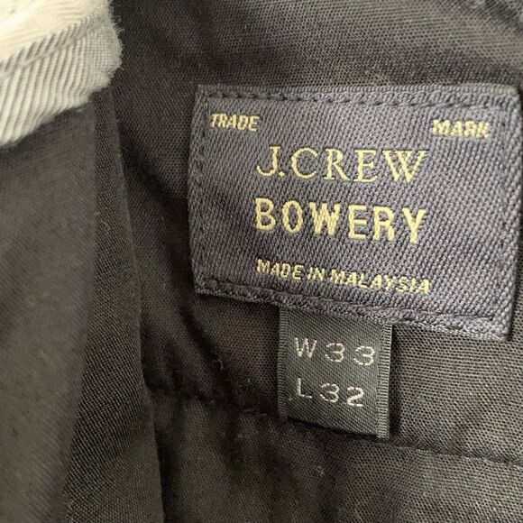 J Crew Bowery Pants Men 33x32 Dark Gray Dress Slacks Trouser Office Career Work - Picture 4 of 9